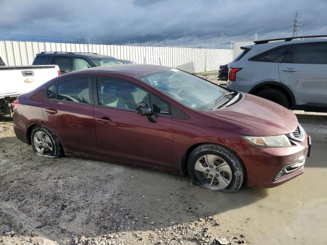 2HGFB2F52DH586108 - 2013 HONDA CIVIC LX BURGUNDY photo 4