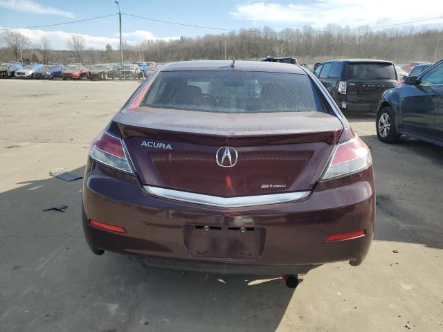 19UUA9F79CA006466 - 2012 ACURA TL MAROON photo 6