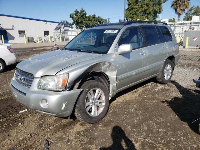 JTEDW21A060007313 - 2006 TOYOTA HIGHLANDER SILVER photo 1