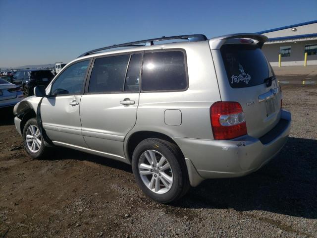 JTEDW21A060007313 - 2006 TOYOTA HIGHLANDER SILVER photo 2