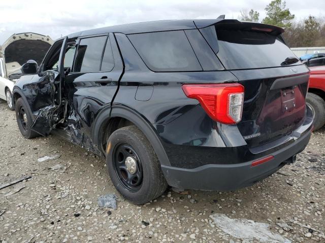 1FM5K8AB5MGA17707 - 2021 FORD EXPLORER POLICE INTERCEPTOR BLACK photo 2
