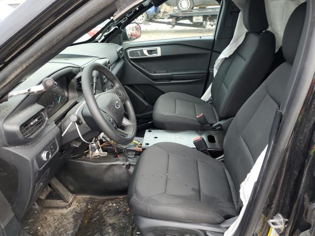 1FM5K8AB5MGA17707 - 2021 FORD EXPLORER POLICE INTERCEPTOR BLACK photo 7