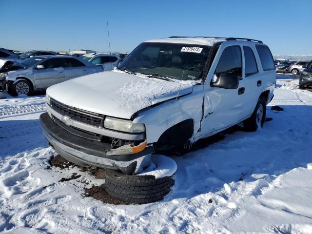 1GNEK13V52J212183 - 2002 CHEVROLET TAHOE K1500 WHITE photo 1