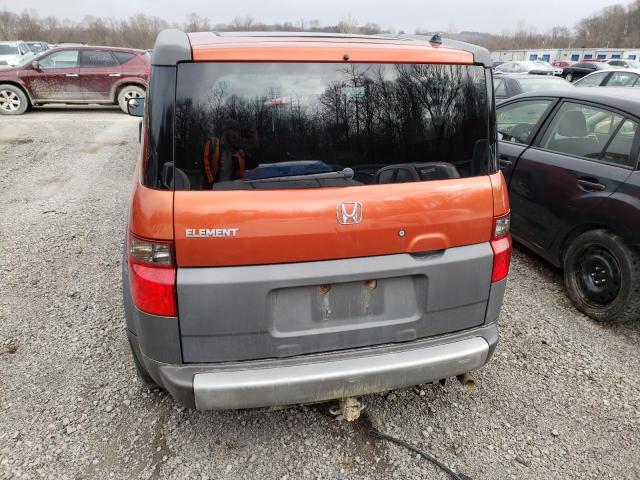 5J6YH28563L009368 - 2003 HONDA ELEMENT EX ORANGE photo 6