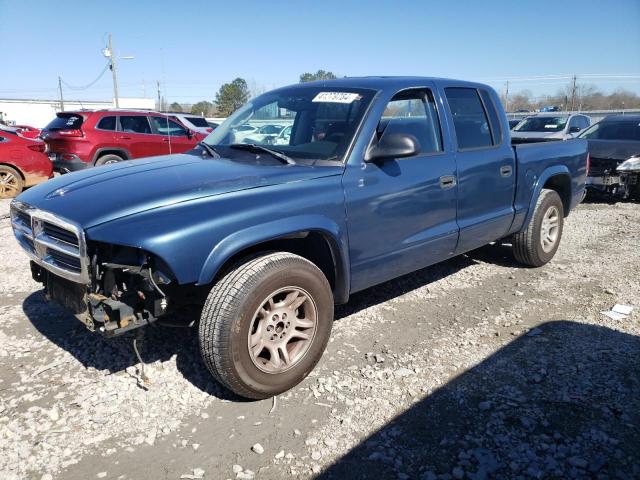 1D7HL48K04S500540 - 2004 DODGE DAKOTA QUAD SLT BLUE photo 1