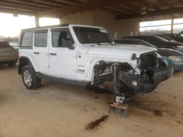 1C4HJXEG5JW236799 - 2018 JEEP WRANGLER SAHARA WHITE photo 4