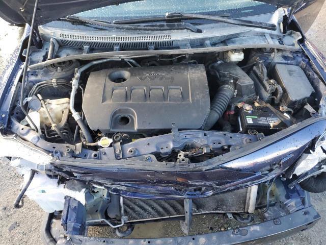 2T1BU4EE1CC792176 - 2012 TOYOTA COROLLA BASE BLUE photo 11