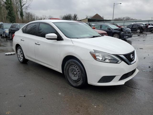 3N1AB7AP4KY213418 - 2019 NISSAN SENTRA S WHITE photo 4