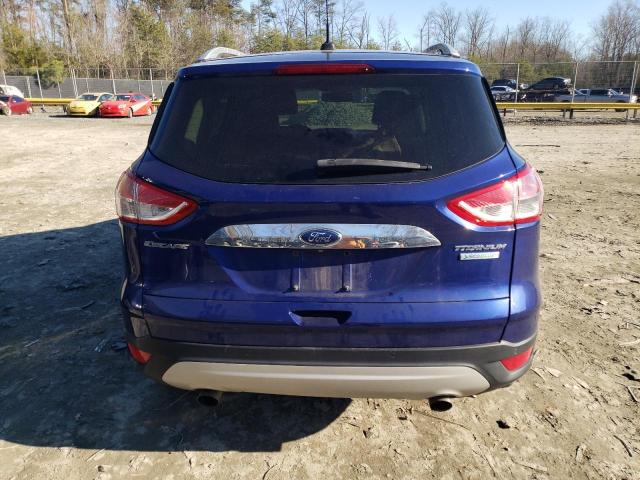 1FMCU0JX7EUB23786 - 2014 FORD ESCAPE TITANIUM BLUE photo 6