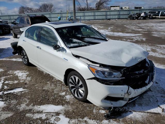 JHMCR6F56HC030329 - 2017 HONDA ACCORD HYBRID EXL WHITE photo 4