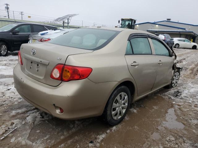 1NXBU40E29Z054224 - 2009 TOYOTA COROLLA BASE GOLD photo 3