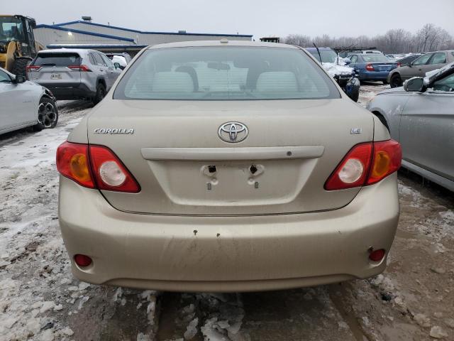 1NXBU40E29Z054224 - 2009 TOYOTA COROLLA BASE GOLD photo 6