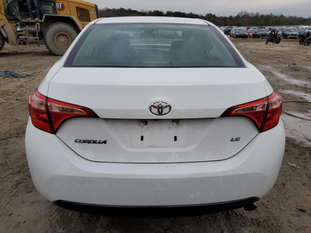 2T1BURHE6KC170101 - 2019 TOYOTA COROLLA L WHITE photo 6