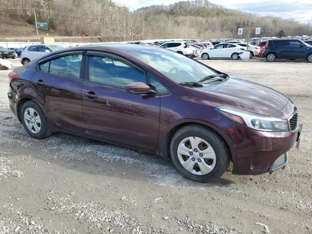 3KPFL4A72HE028129 - 2017 KIA FORTE LX BURGUNDY photo 4