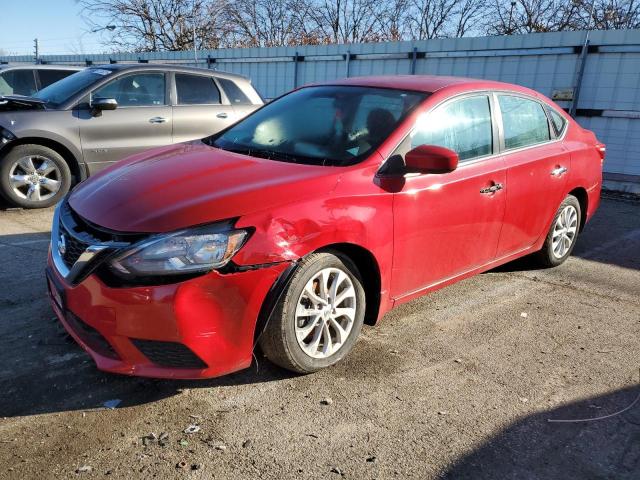 3N1AB7AP5KY244578 - 2019 NISSAN SENTRA S RED photo 1