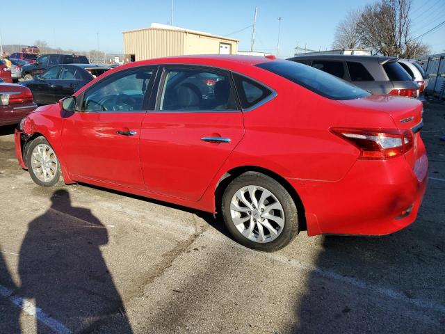 3N1AB7AP5KY244578 - 2019 NISSAN SENTRA S RED photo 2