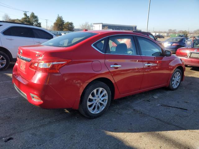 3N1AB7AP5KY244578 - 2019 NISSAN SENTRA S RED photo 3