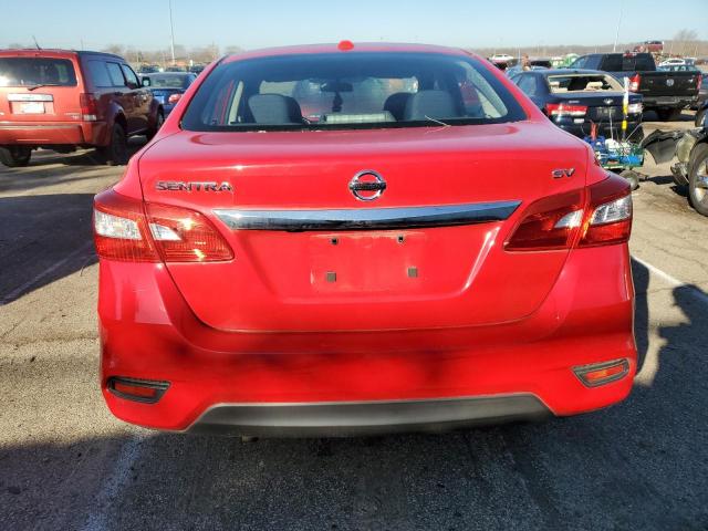 3N1AB7AP5KY244578 - 2019 NISSAN SENTRA S RED photo 6