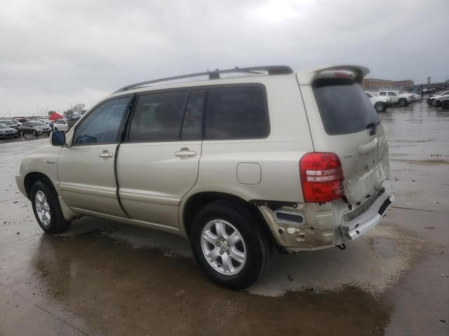 JTEGF21A120069648 - 2002 TOYOTA HIGHLANDER LIMITED GOLD photo 2