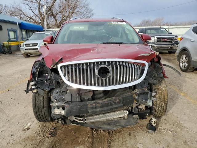 5GAKRCED6CJ263170 - 2012 BUICK ENCLAVE RED photo 5