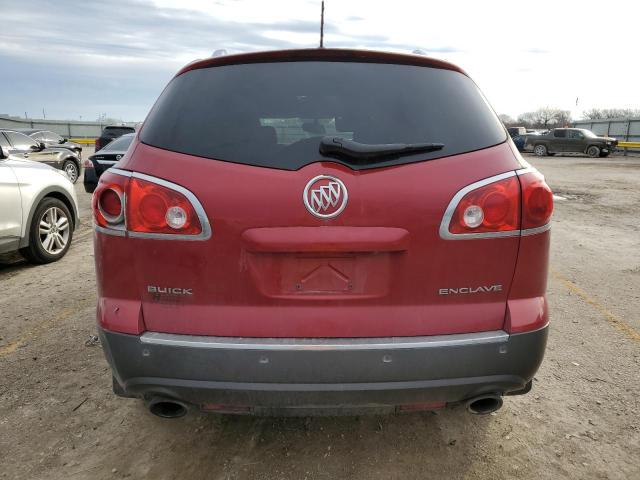 5GAKRCED6CJ263170 - 2012 BUICK ENCLAVE RED photo 6
