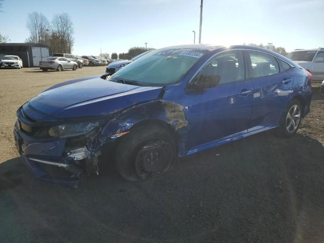 2HGFC2F64KH540380 - 2019 HONDA CIVIC LX BLUE photo 1