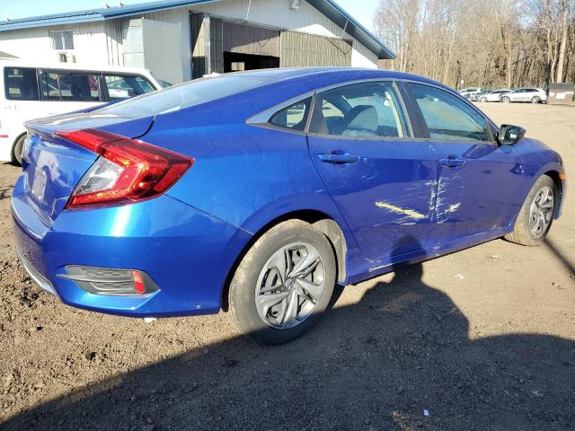 2HGFC2F64KH540380 - 2019 HONDA CIVIC LX BLUE photo 3