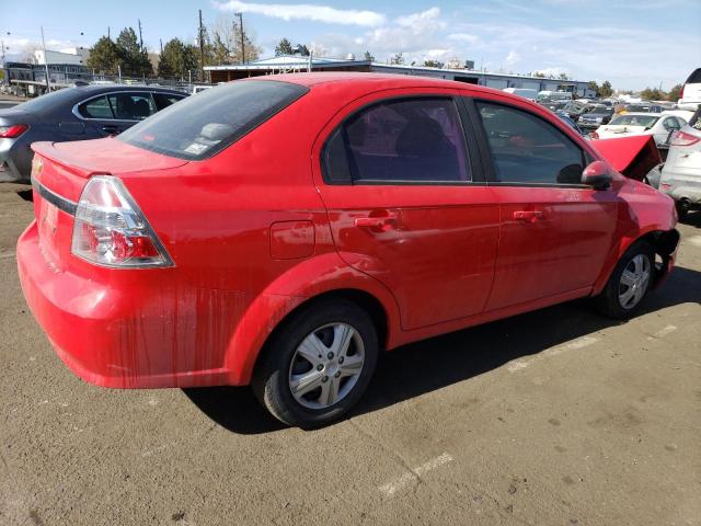 KL1TD5DE9AB116802 - 2010 CHEVROLET AVEO LS 红色 照片 3