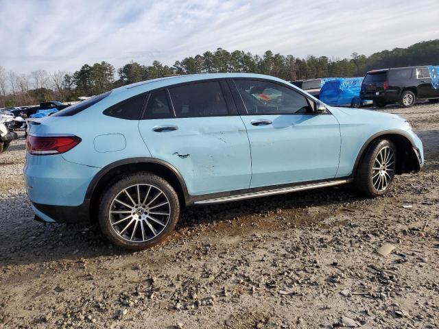 W1N0J8EB2LF859557 - 2020 MERCEDES-BENZ GLC COUPE 300 4MATIC BLUE photo 3