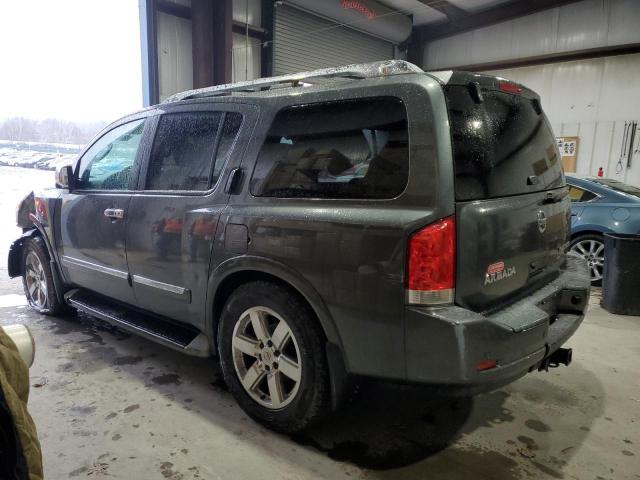 5N1AA0NE9BN618747 - 2011 NISSAN ARMADA PLATINUM GRAY photo 2