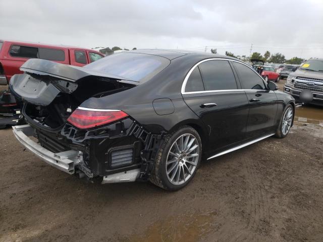 W1K6G7GB3MA047664 - 2021 MERCEDES-BENZ S 580 4MATIC BLACK photo 3