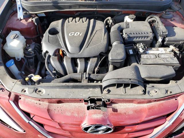 5NPEB4ACXBH294514 - 2011 HYUNDAI SONATA GLS RED photo 11