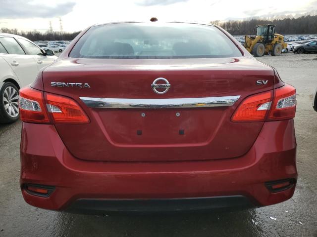 3N1AB7AP2HY361432 - 2017 NISSAN SENTRA S RED photo 6