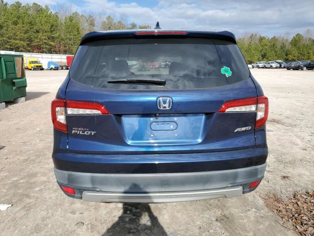 5FNYF6H56KB011707 - 2019 HONDA PILOT EXL BLUE photo 6