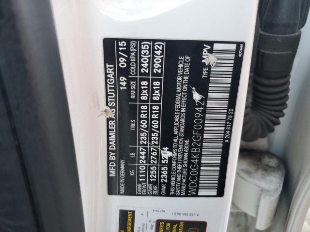 WDC0G4KB2GF009429 - 2016 MERCEDES-BENZ GLC 300 4MATIC WHITE photo 13