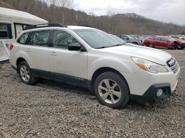 4S4BRCAC3E3255834 - 2014 SUBARU OUTBACK 2.5I WHITE photo 4