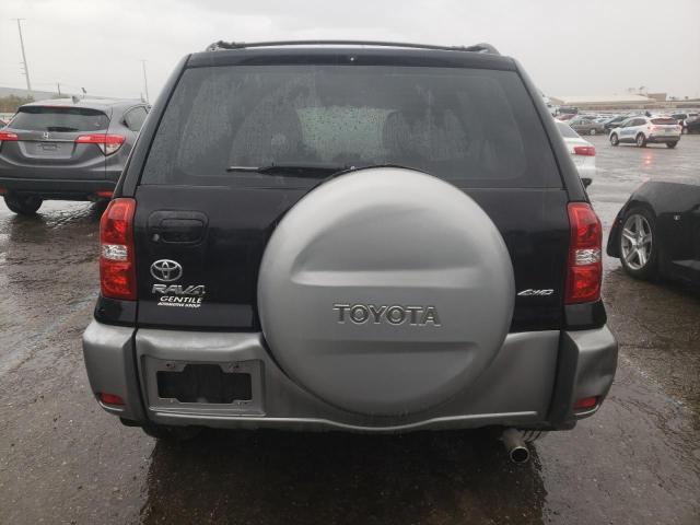 JTEHD20VX46012864 - 2004 TOYOTA RAV4 BLACK photo 6