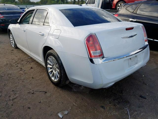 2C3CCAAG8EH326898 - 2014 CHRYSLER 300 WHITE photo 3