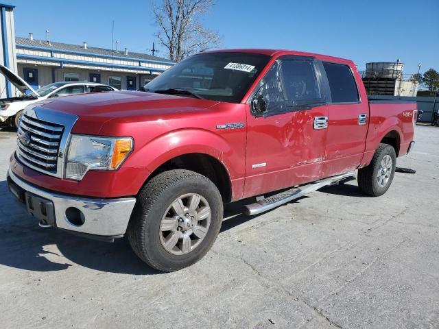 1FTFW1ET1CFA85594 - 2012 FORD F150 SUPERCREW RED photo 1