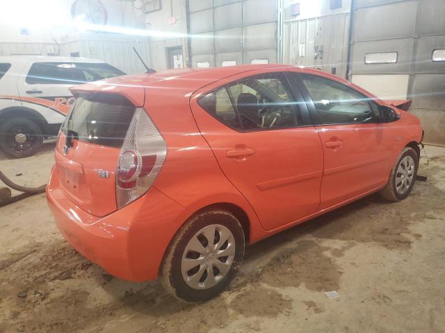 JTDKDTB37E1085538 - 2014 TOYOTA PRIUS C ORANGE photo 3