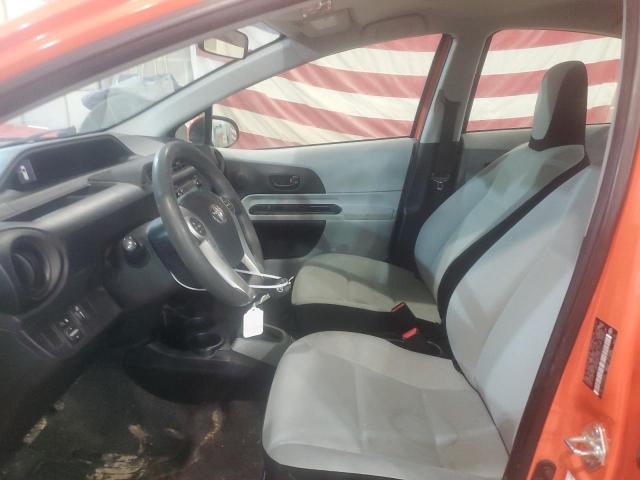 JTDKDTB37E1085538 - 2014 TOYOTA PRIUS C ORANGE photo 7