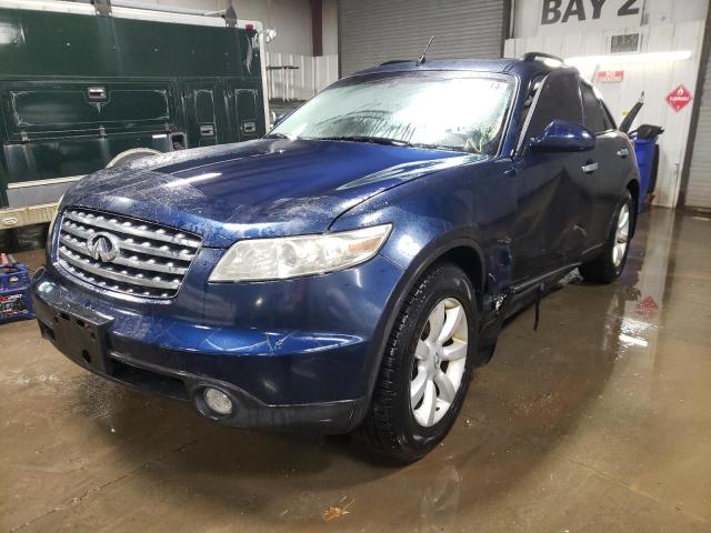 JNRAS08W15X212833 - 2005 INFINITI FX35 BLUE photo 1