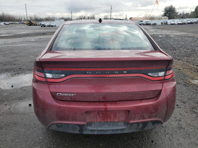 1C3CDFAA9FD299053 - 2015 DODGE DART SE BURGUNDY photo 6