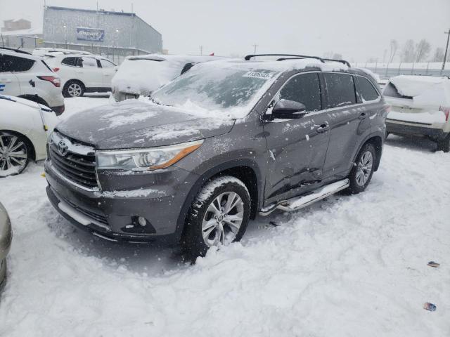 5TDBKRFH7GS354206 - 2016 TOYOTA HIGHLANDER LE GRAY photo 1