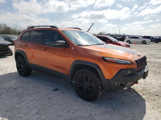 1C4PJMBS9FW529566 - 2015 JEEP CHEROKEE TRAILHAWK ORANGE photo 4