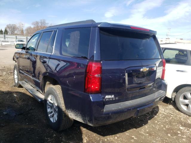 1GNSKBKC1KR346344 - 2019 CHEVROLET TAHOE K1500 LT BLUE photo 3