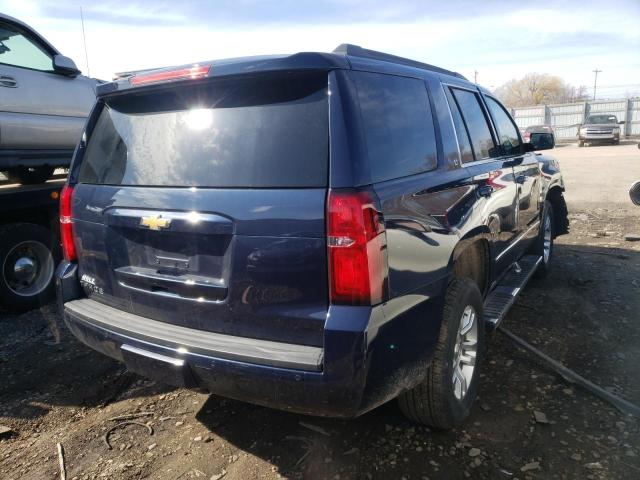 1GNSKBKC1KR346344 - 2019 CHEVROLET TAHOE K1500 LT BLUE photo 4