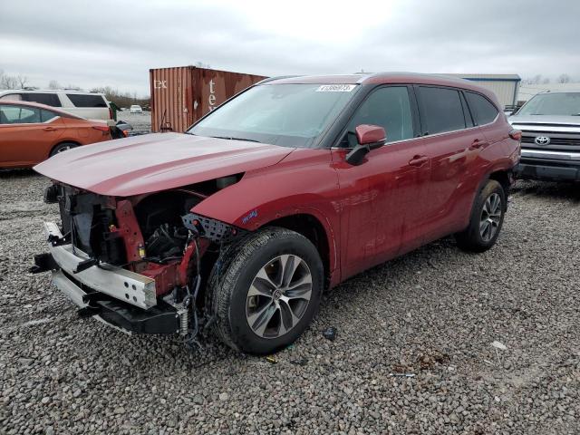 5TDGZRAH6MS521837 - 2021 TOYOTA HIGHLANDER XLE RED photo 1