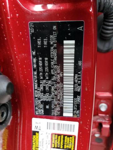 5TDGZRAH6MS521837 - 2021 TOYOTA HIGHLANDER XLE RED photo 13