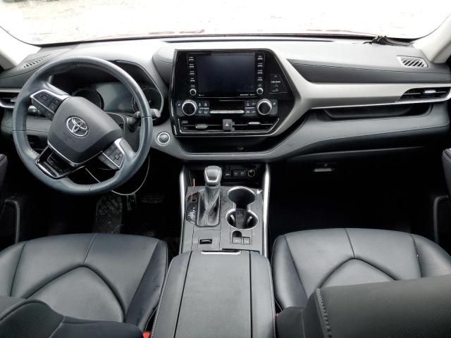 5TDGZRAH6MS521837 - 2021 TOYOTA HIGHLANDER XLE RED photo 8